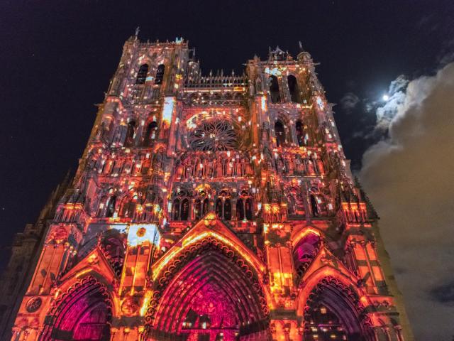 Amiens _ Cathédrale Notre Dame _ Spectacle Chroma © CRTC Hauts-de-France - Stéphane Bouilland