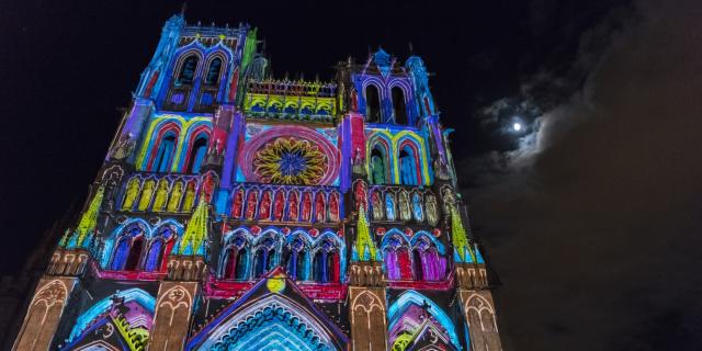 Amiens Cathédrale d'Amiens spectacle Chroma © CRTC Hauts-de-France - Stéphane Bouilland