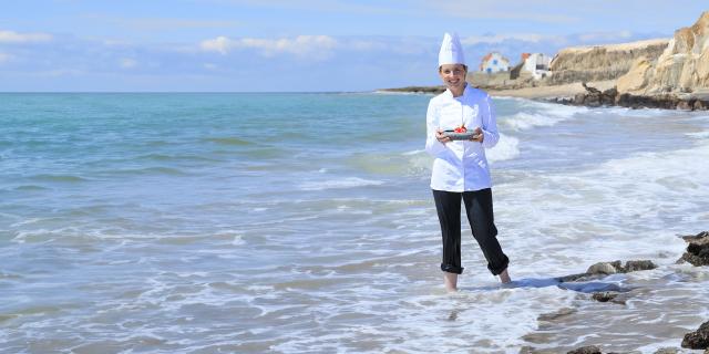 Audresselles, cheffe Solene Elliott au Restaurant de la Plage