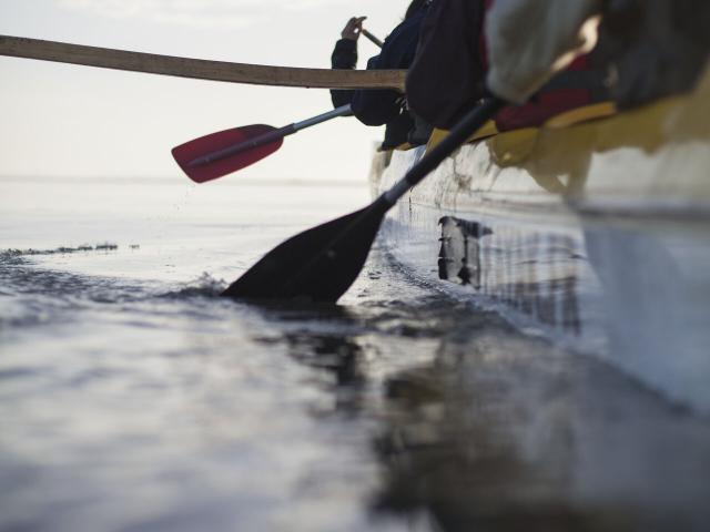 Baie de Somme, sortie en pirogue © Mathieu Farcy