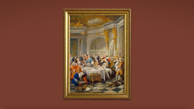 Chantilly_Musée Condé_Le Déjeuner d'huitres _ Jean-François de Troy © RMN Grand Palais - Domaine de Chantilly - René-Gabriel Ojeda