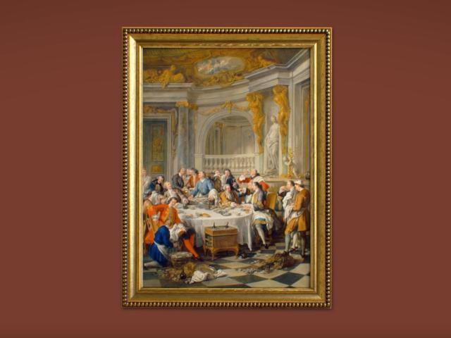 Chantilly_Musée Condé_Le Déjeuner d'huitres _ Jean-François de Troy © RMN Grand Palais - Domaine de Chantilly - René-Gabriel Ojeda