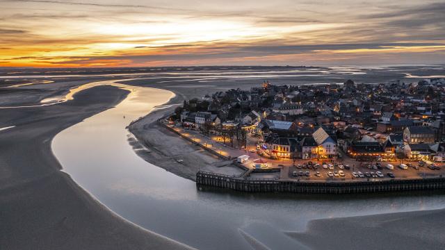 Tombée de la nuit sur Le Crotoy et la baie de Somme © CRTC Hauts-de-France - Stéphane BOUILLAND