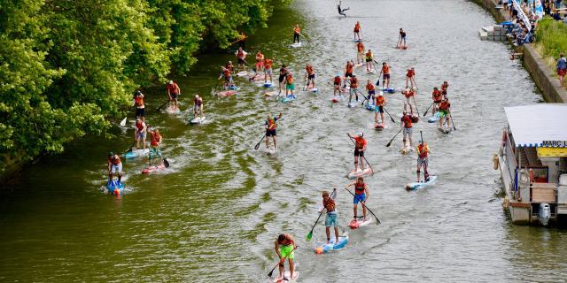 Lille, Stand Up Paddle sur la Deûle ©le Grand Huit Jb Degandt