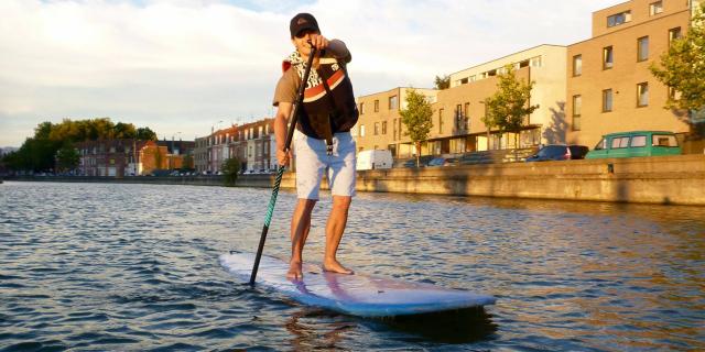 Lille, Stand Up Paddle sur la Deûle ©le Grand Huit Jb Degandt